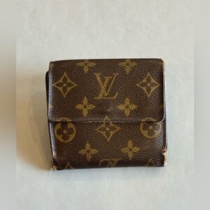 👛 Louis Vuitton Brown Monogram Elise Compact Wallet